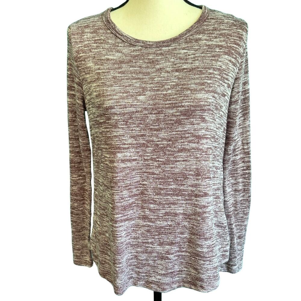 Old Navy Tulip Back Getting Figgy Maroon Pullover Knit Sweater Women's Small